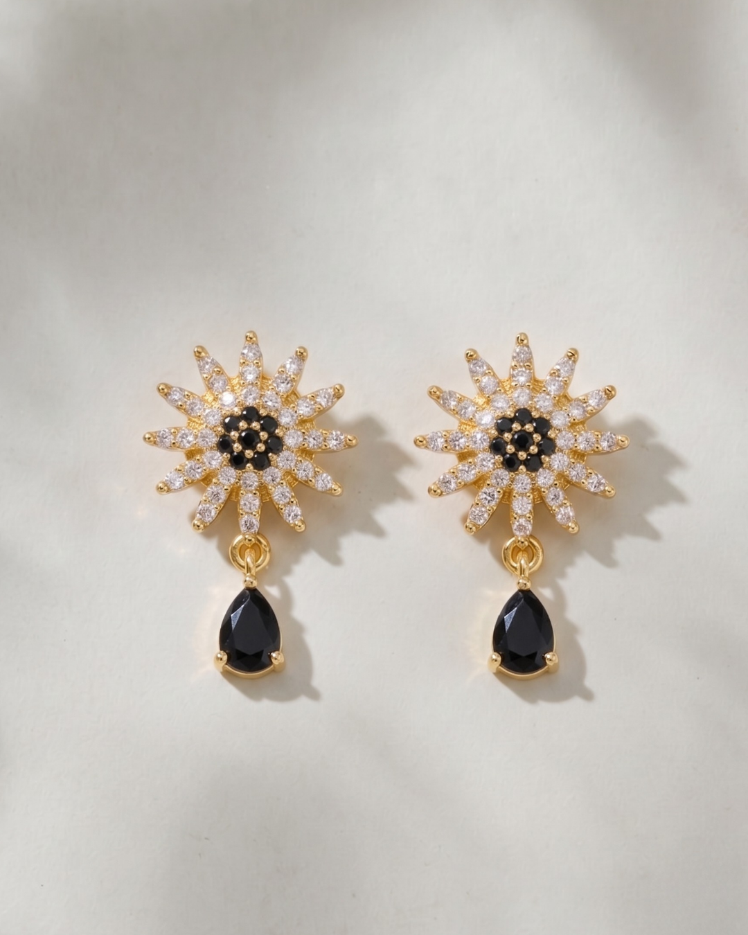 Celestial Spark Crystal Drop Earrings