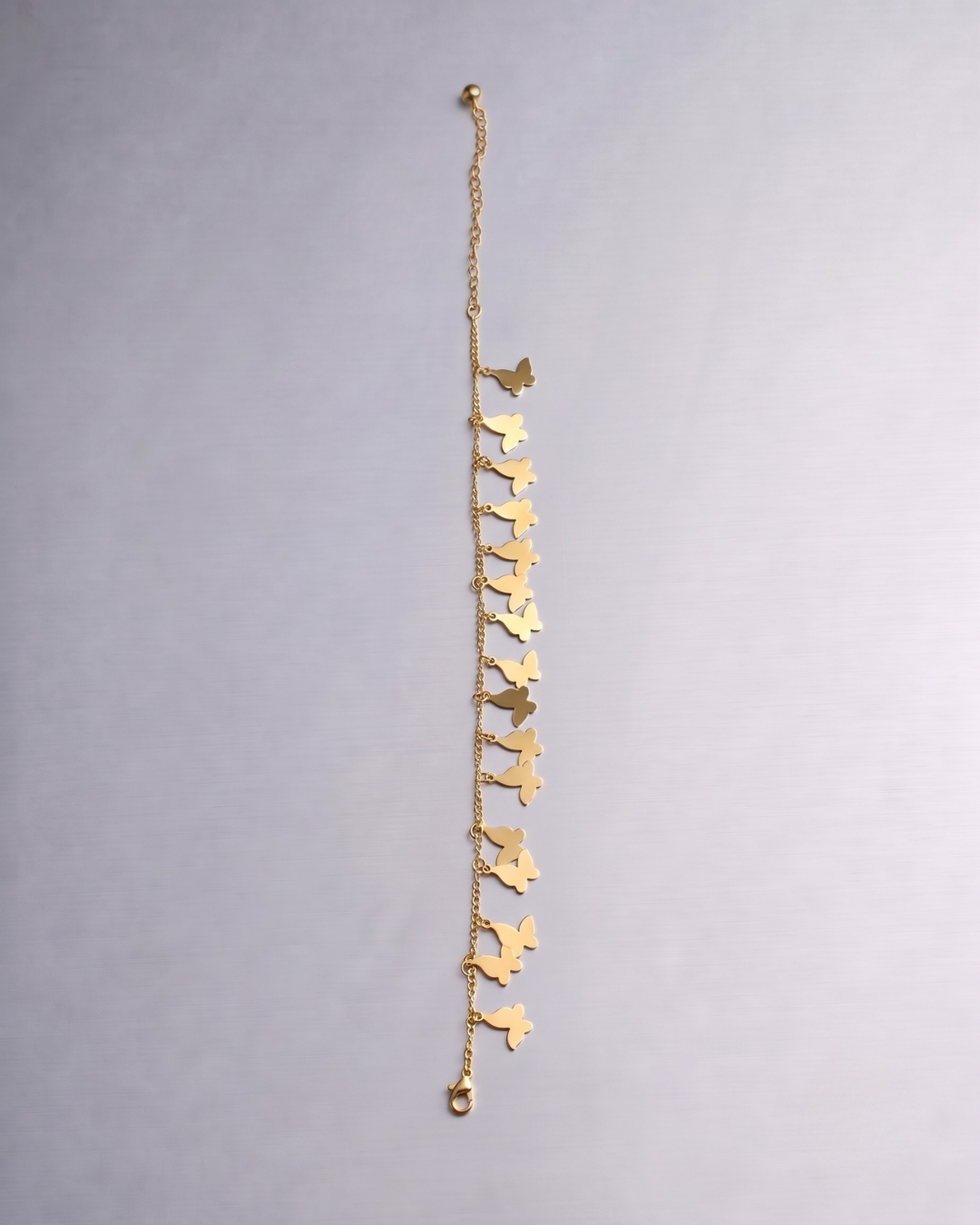 Zevana Butterfly Charm Anklet
