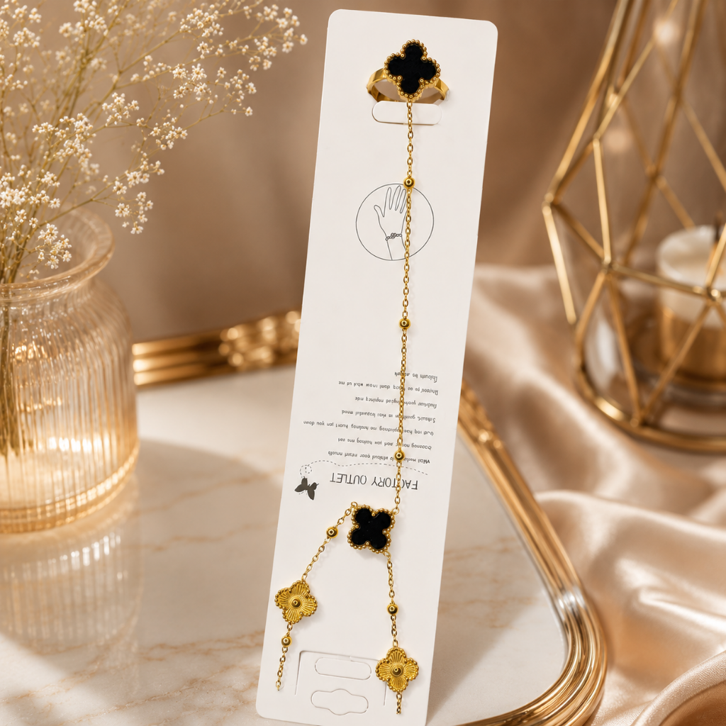 Elegant "Four Leaf Clover" Jewelry Set