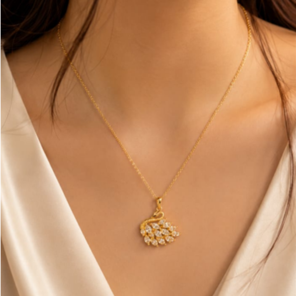 Royal Swan Crystal Necklace