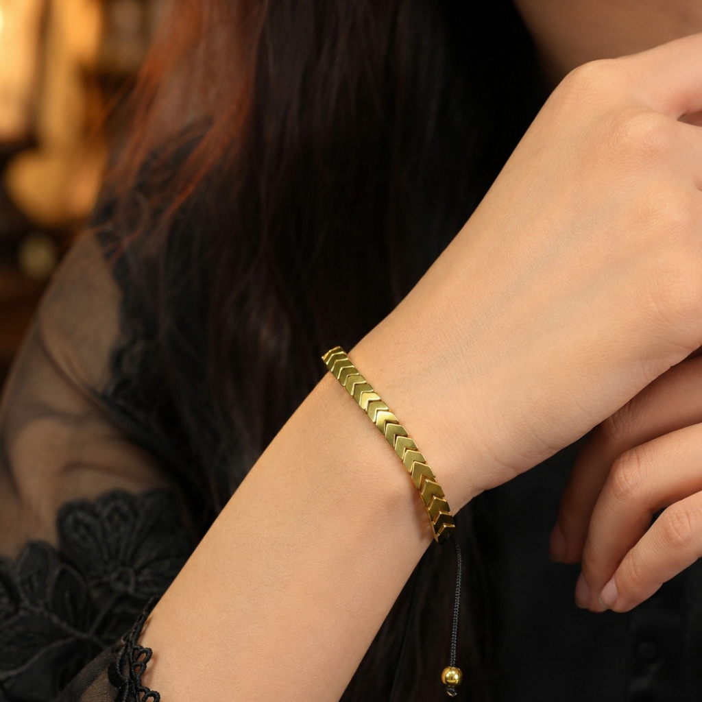Aurelia Chevron Adjustable Bracelet