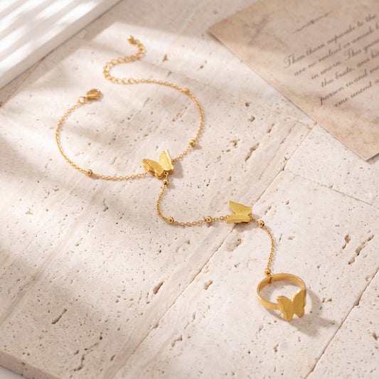 Butterfly Shimmer Hand Chain