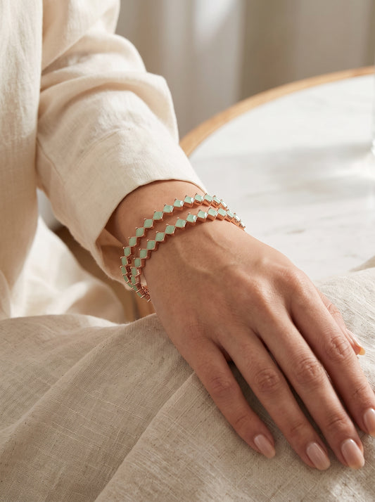 Royal Bloom Crystal Bangles