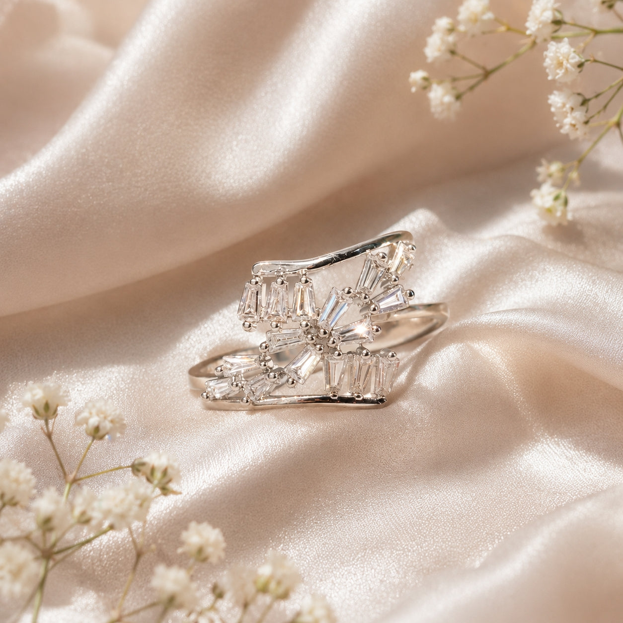 The "Gatsby Glitz" Adjustable Ring