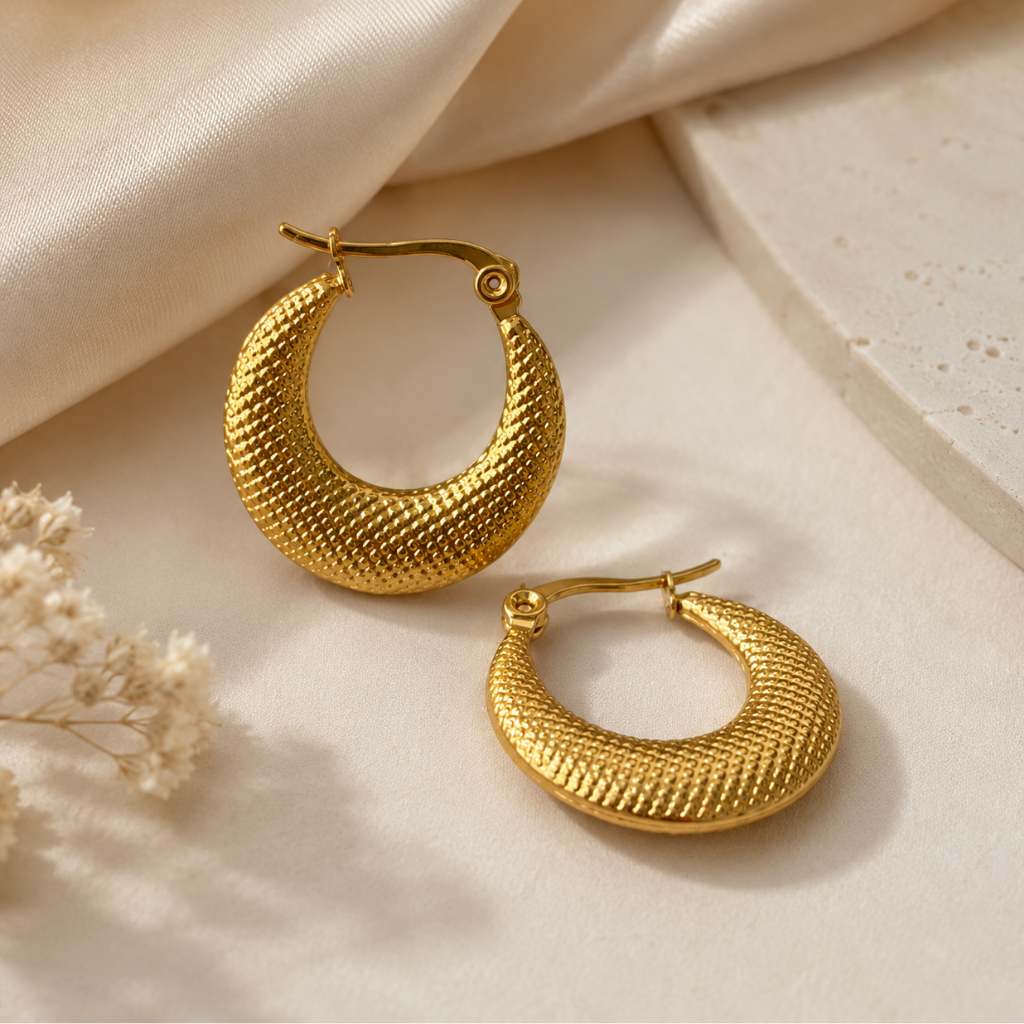 Drop Hoop Earrings