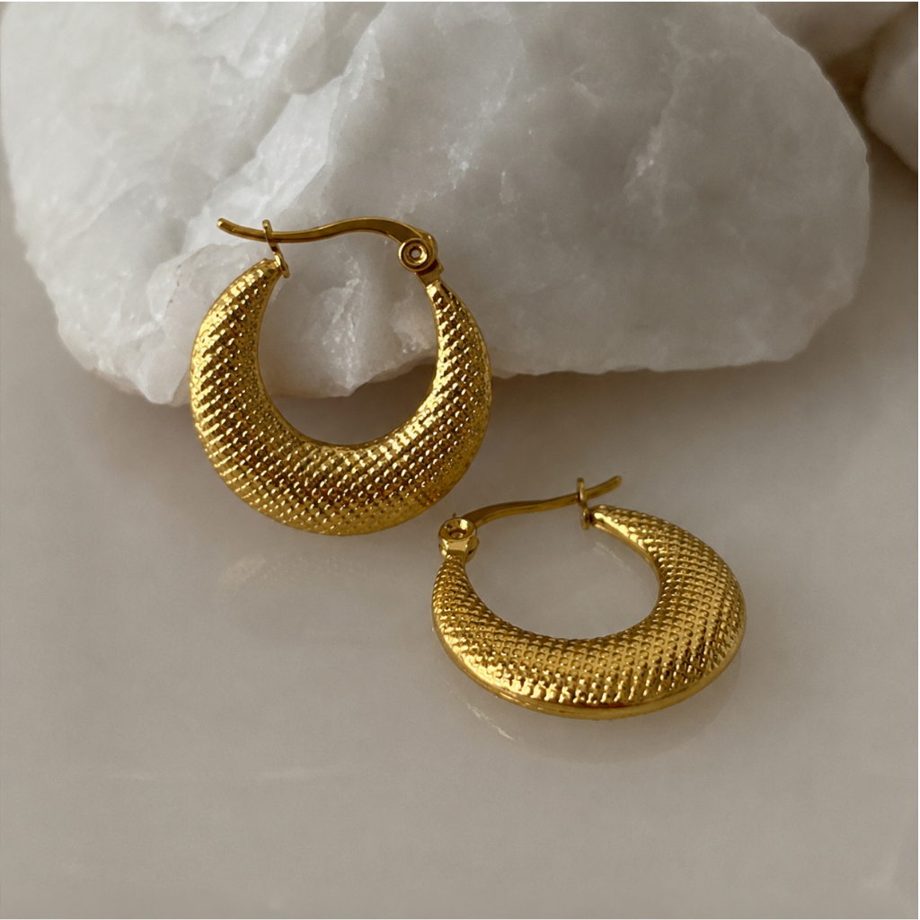 Drop Hoop Earrings