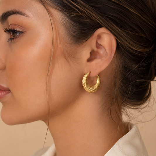 Drop Hoop Earrings