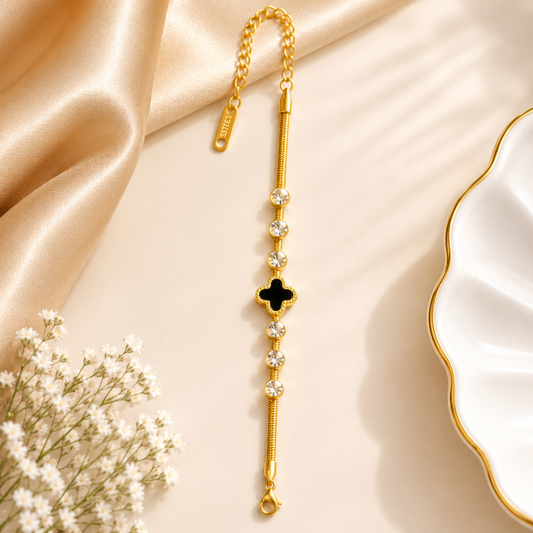 Luna Clover Adjustable Bracelet