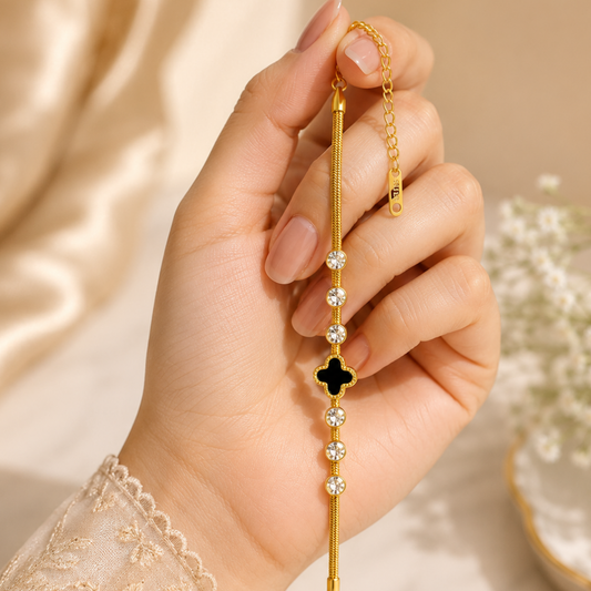 Luna Clover Adjustable Bracelet