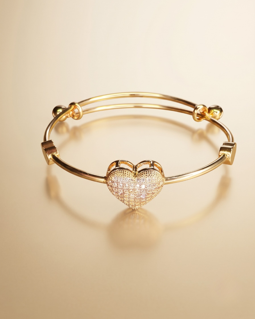 Golden Radiance Crystal Cuff