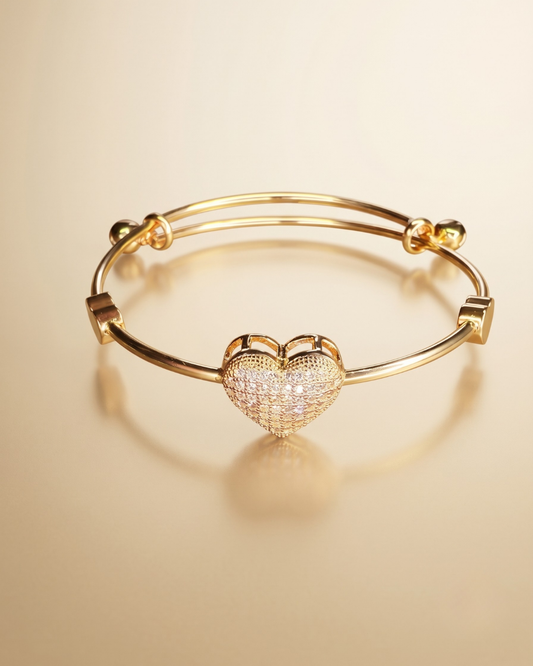 Golden Radiance Crystal Cuff