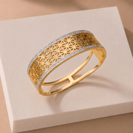 Celeste Crystal Cuff Bracelet
