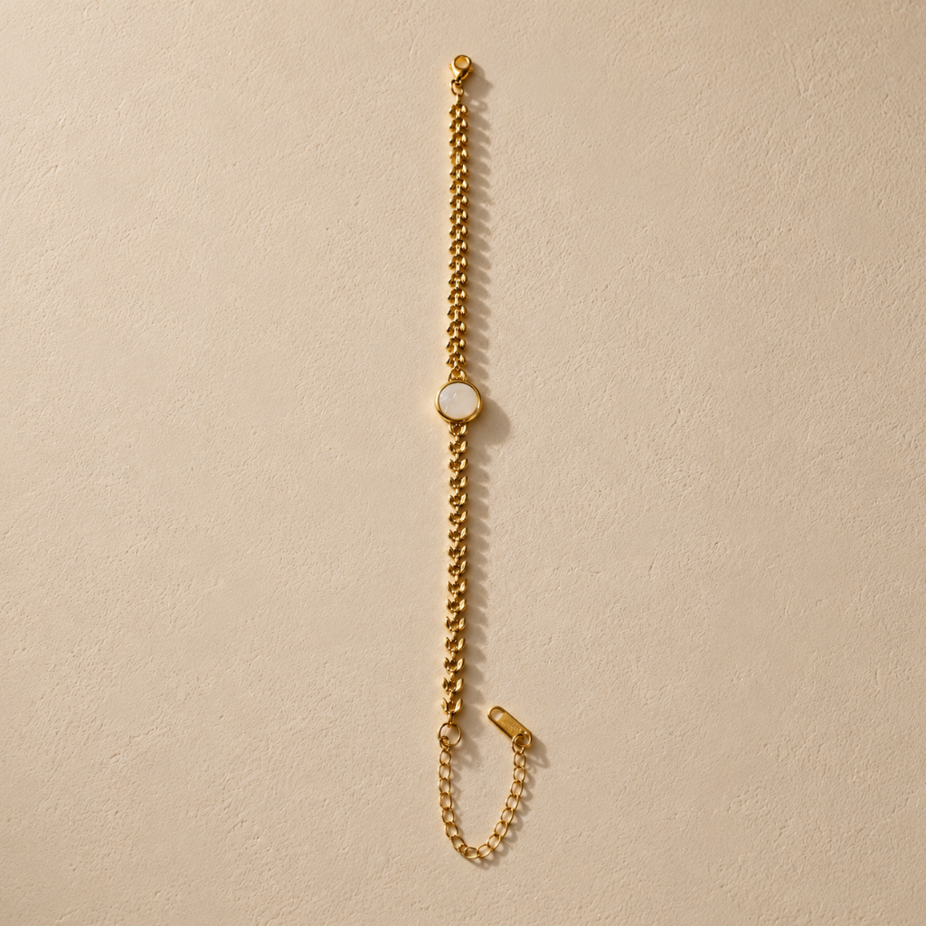 Luna Pearl Charm Bracelet