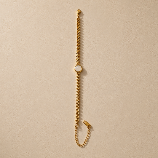 Luna Pearl Charm Bracelet