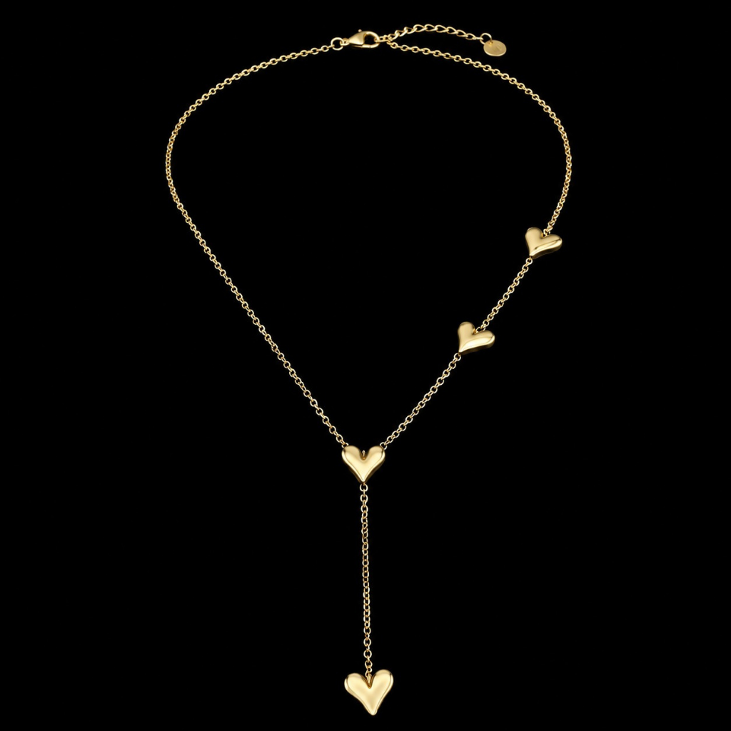 Amour Heart Drop Necklace