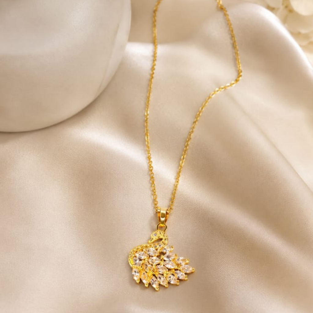 Royal Swan Crystal Necklace