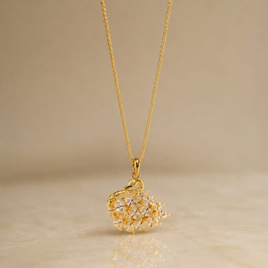 Royal Swan Crystal Necklace