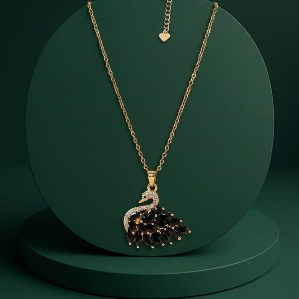 Royal Swan Crystal Necklace