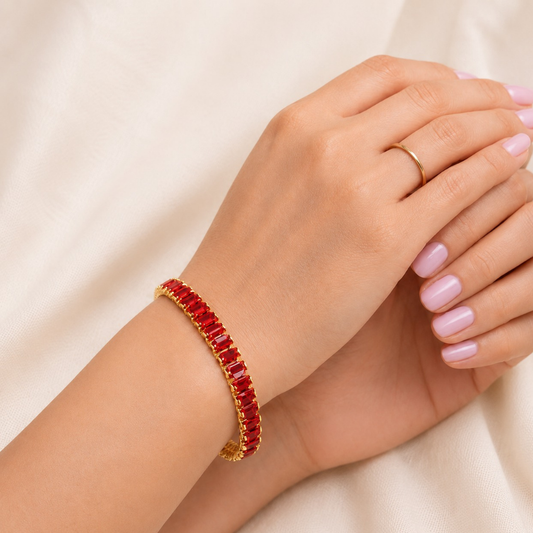 Ruby Royale Tennis Bracelet