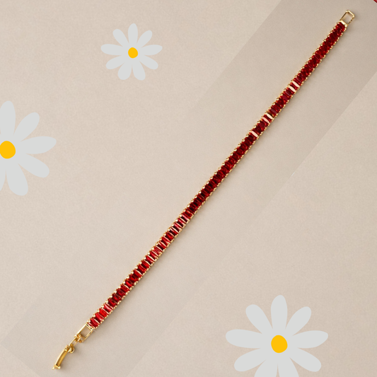 Ruby Royale Tennis Bracelet
