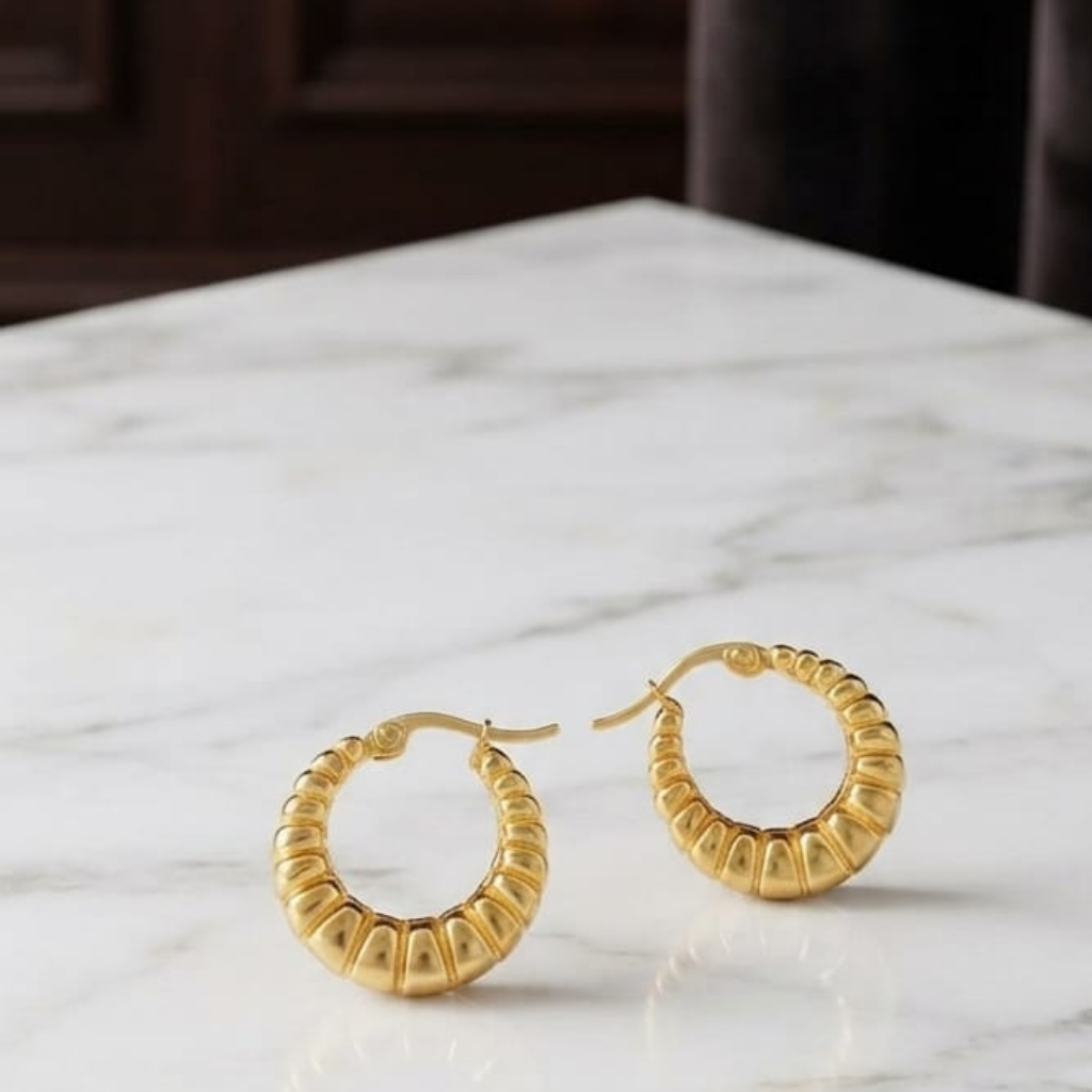 Croissant Hoops Earrings