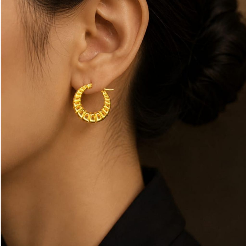 Croissant Hoops Earrings