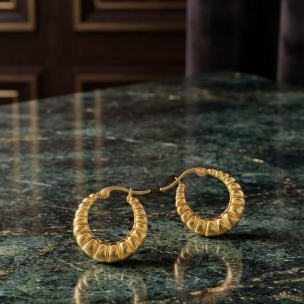 Croissant Hoops Earrings