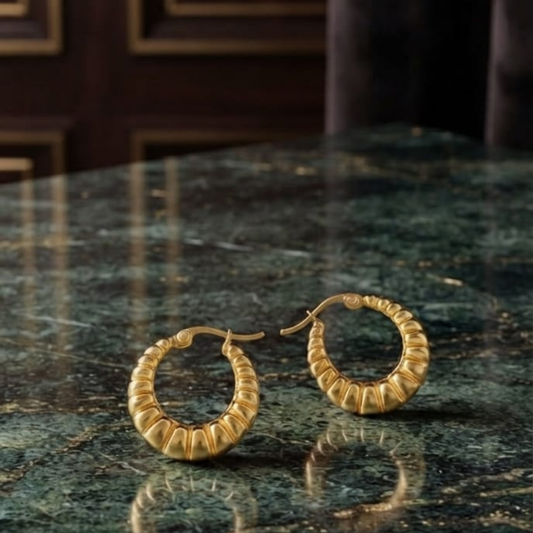 Croissant Hoops Earrings