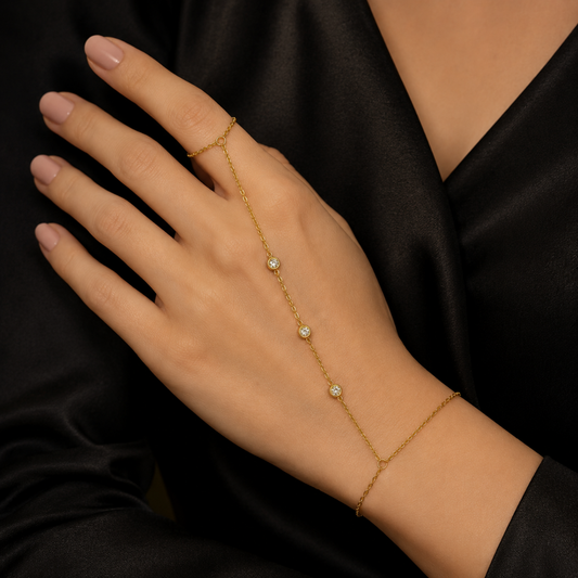 Celeste Crystal Hand Chain
