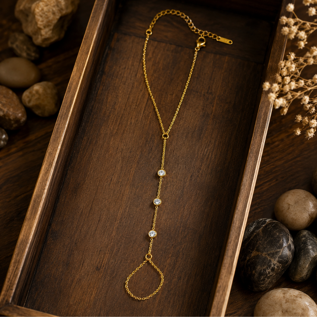 Celeste Crystal Hand Chain