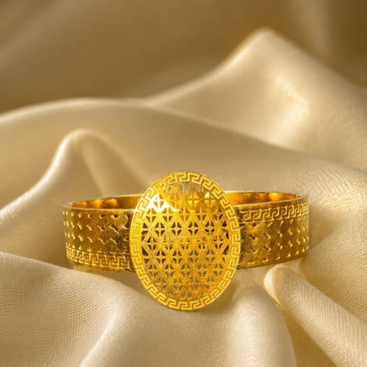 Openable Floral Mesh Bracelet