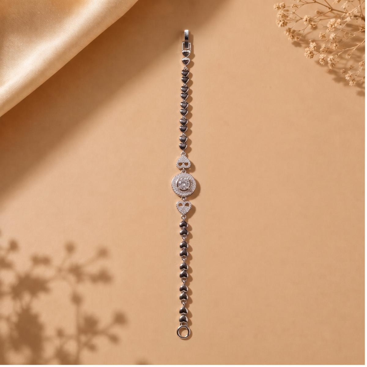 Celeste Heart Crystal Bracelet