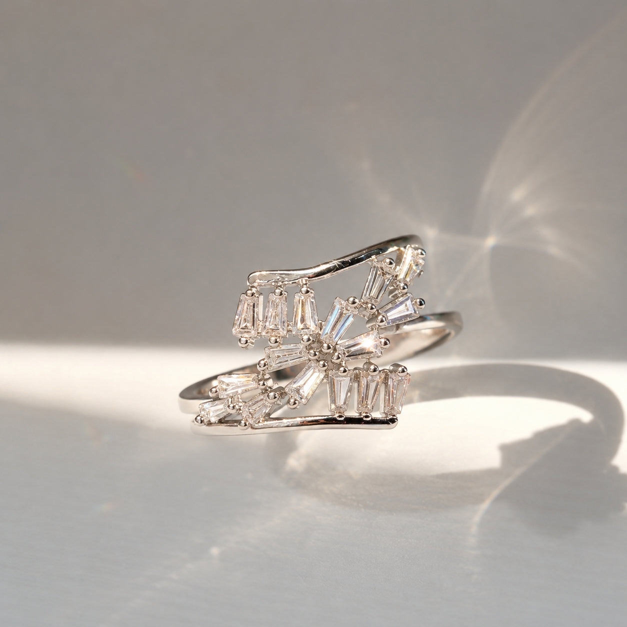The "Gatsby Glitz" Adjustable Ring
