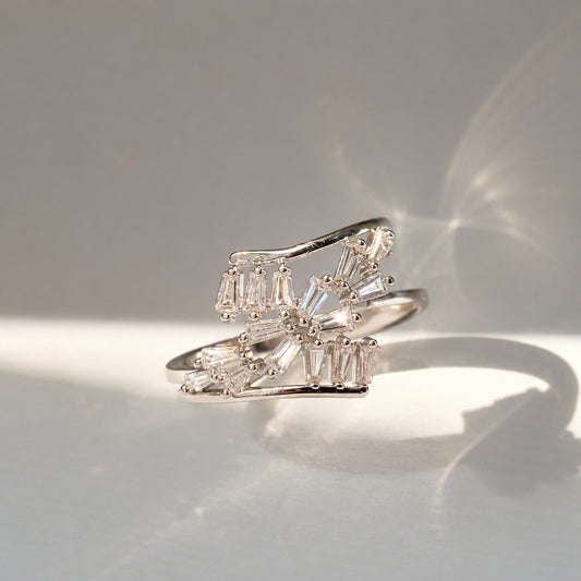 The "Gatsby Glitz" Adjustable Ring