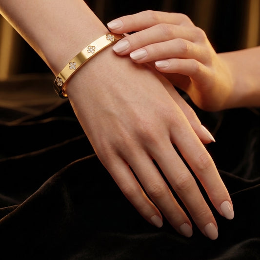 Floral Motif Bangle