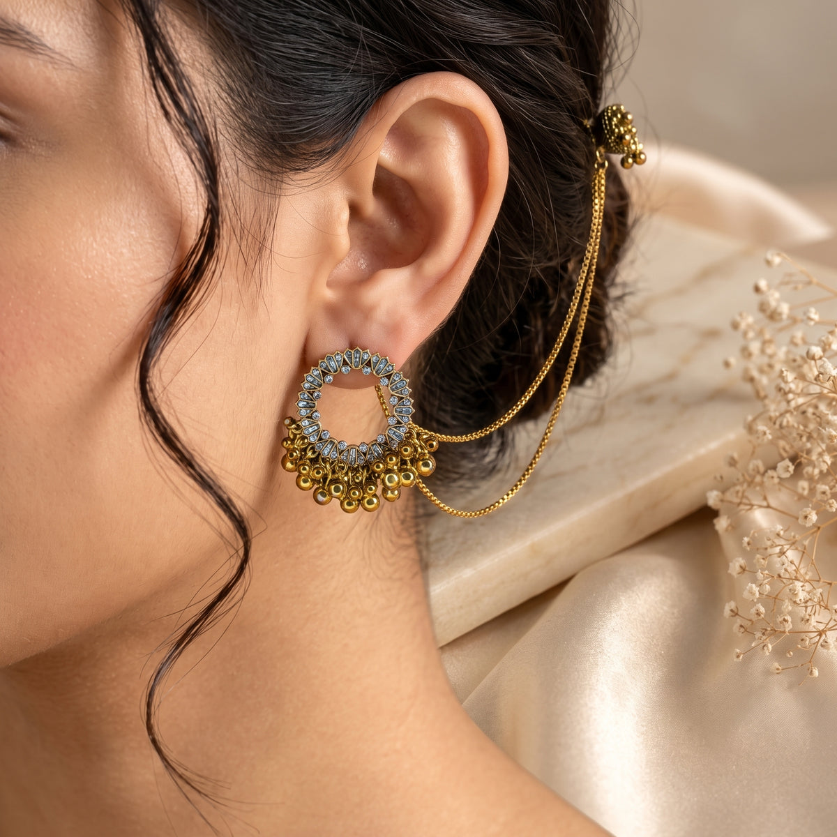 Royal Noor Sahara Ear Chain Earrings