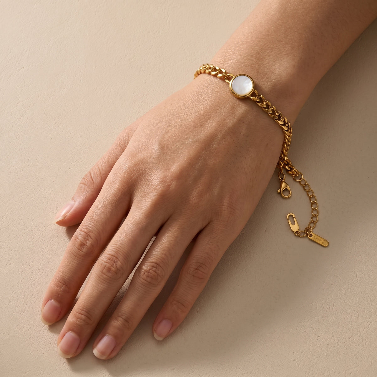 Luna Pearl Charm Bracelet