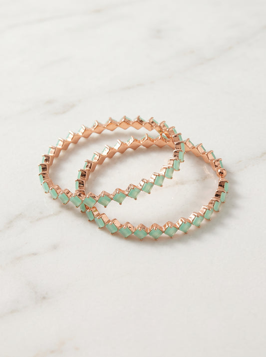 Royal Bloom Crystal Bangles