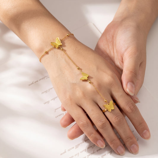 Butterfly Shimmer Hand Chain