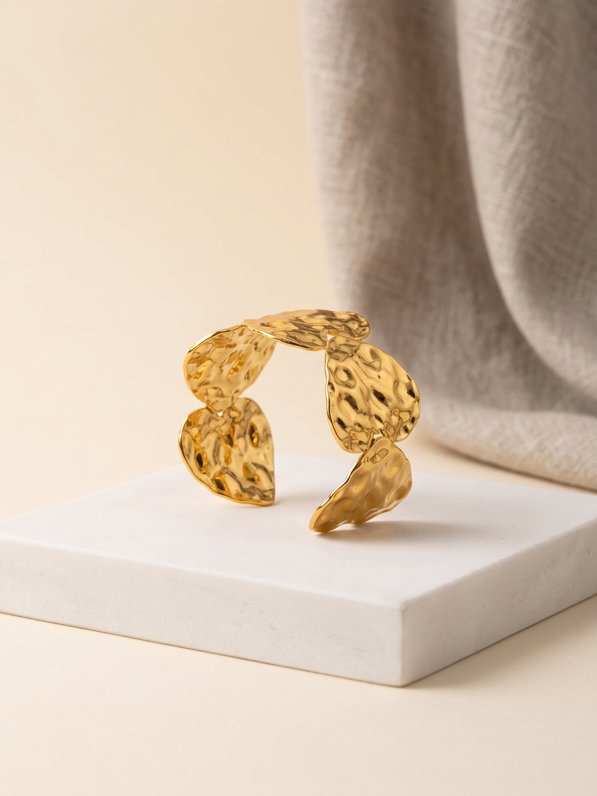 Molten Sculpture Cuff Bracelet