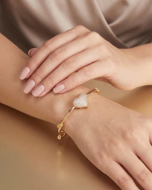 Golden Radiance Crystal Cuff