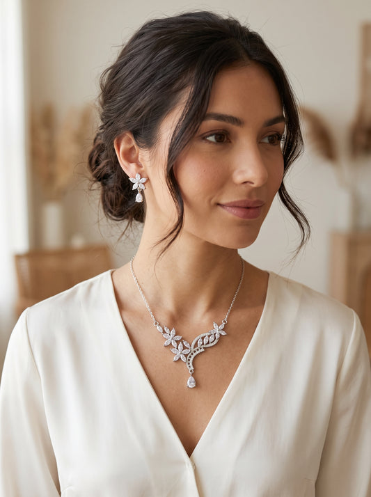 Petal Vine Necklace & Earring Set